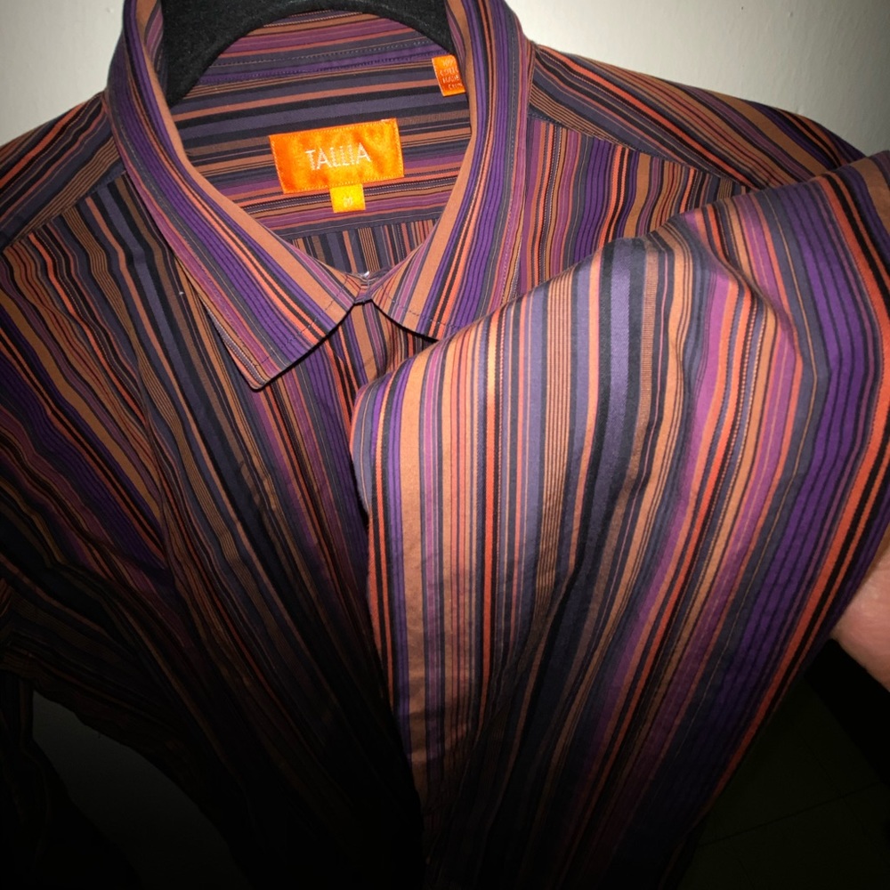 Tallia button down  striped Latino style slim fit